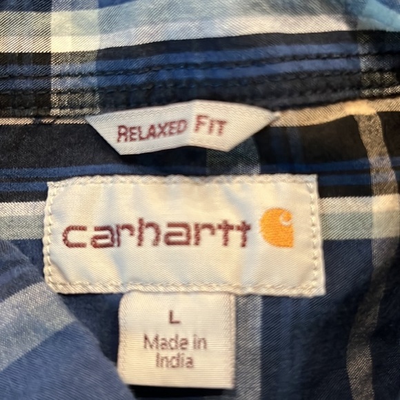 Carhartt men’s relaxed fit short sleeve button down shirt size large. - Picture 5 of 8